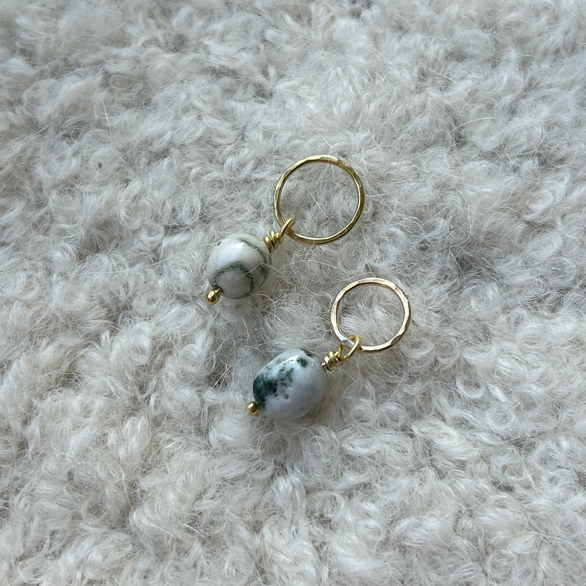 3pk Agat (grønn og hvit) 10 mm